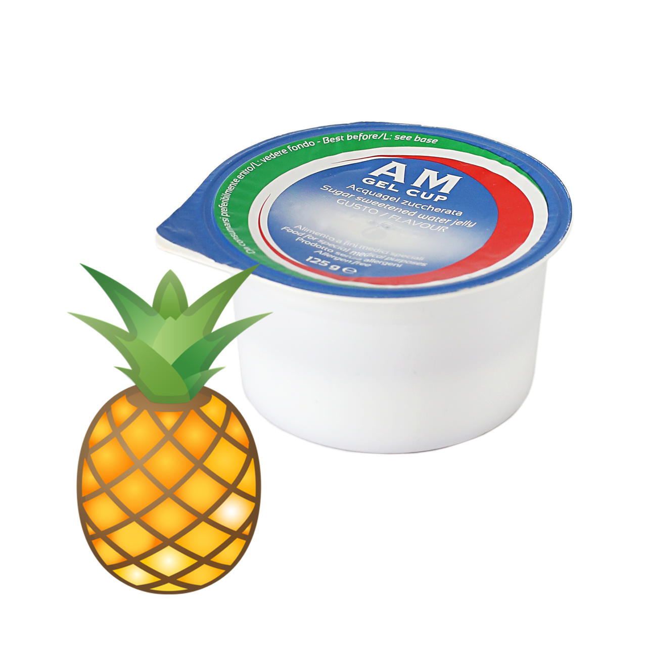 AM Gel Cup Acquagel Ananas con zucchero 24x125g