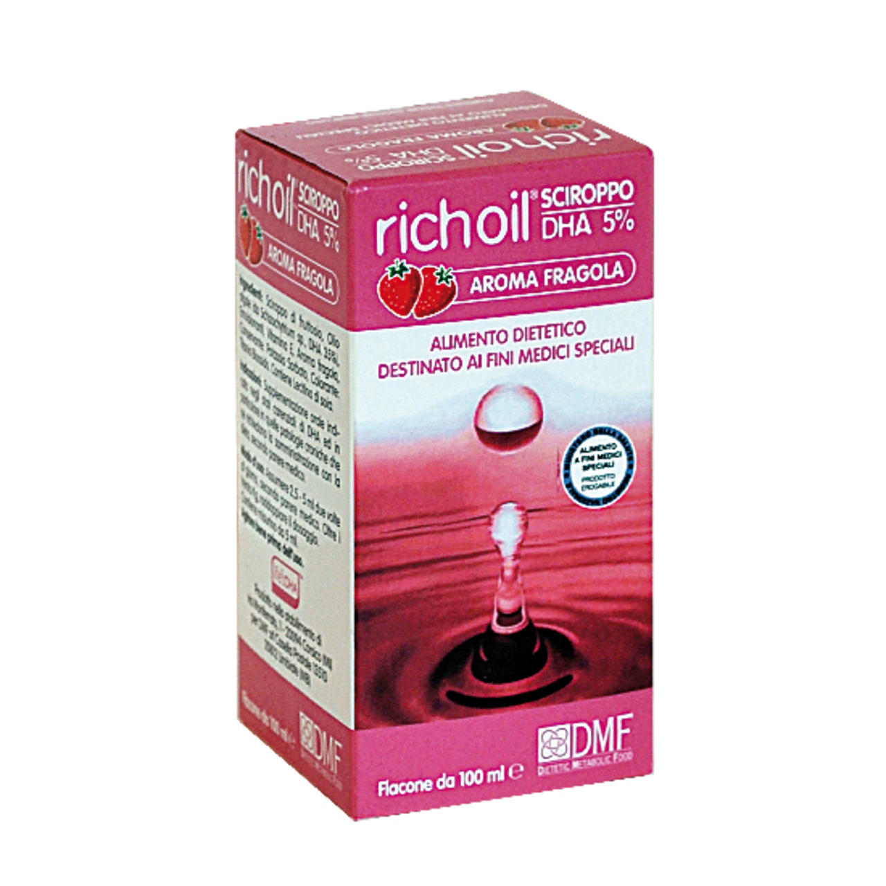 DHA Richoil Sciroppo Fragola 100ml al 5%