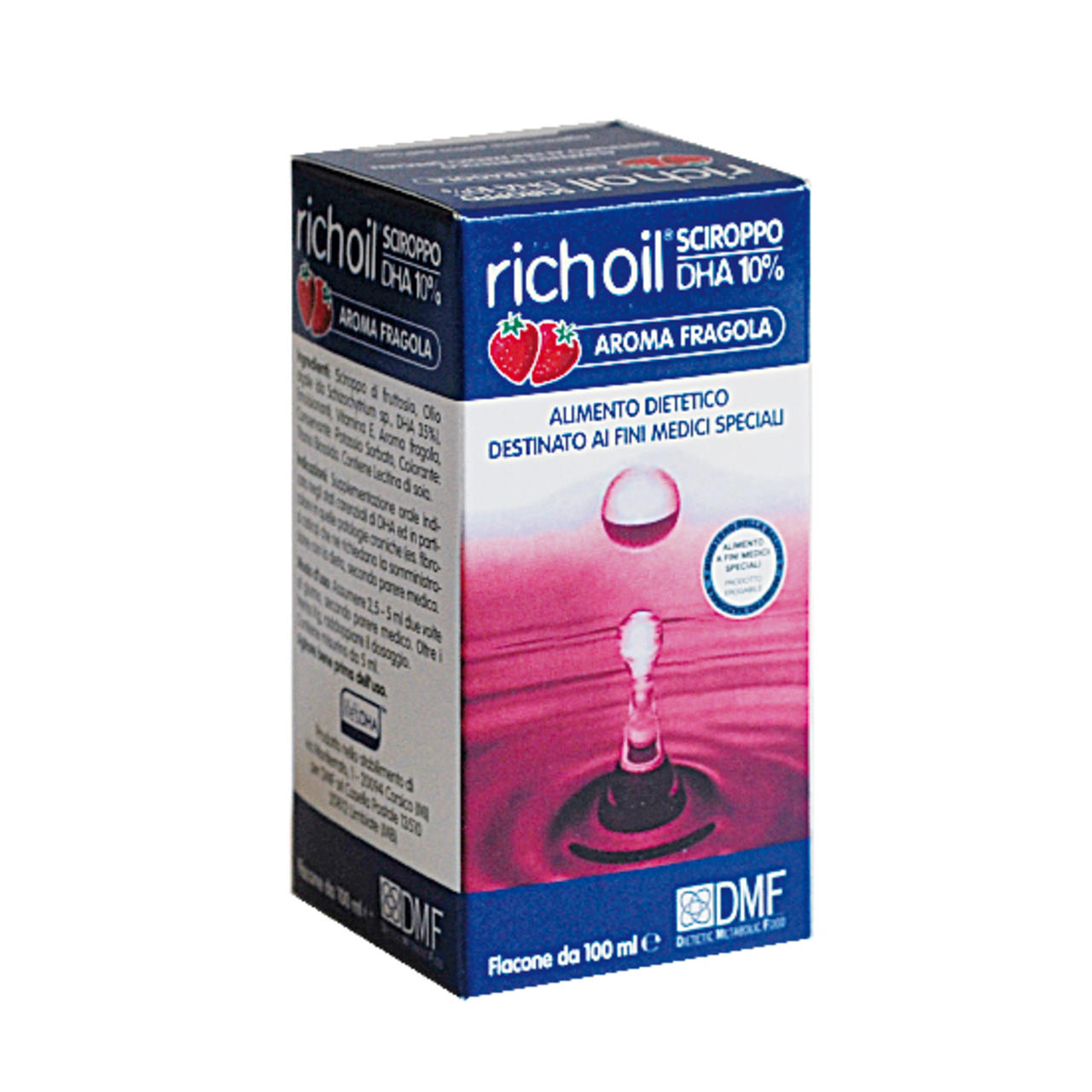 DHA Richoil Sciroppo Fragola 100ml al 10%