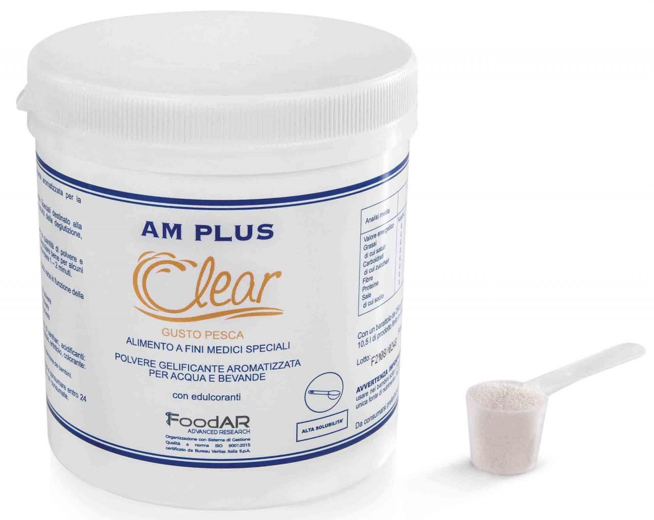 AM Clear Pesca 250g edulcorato