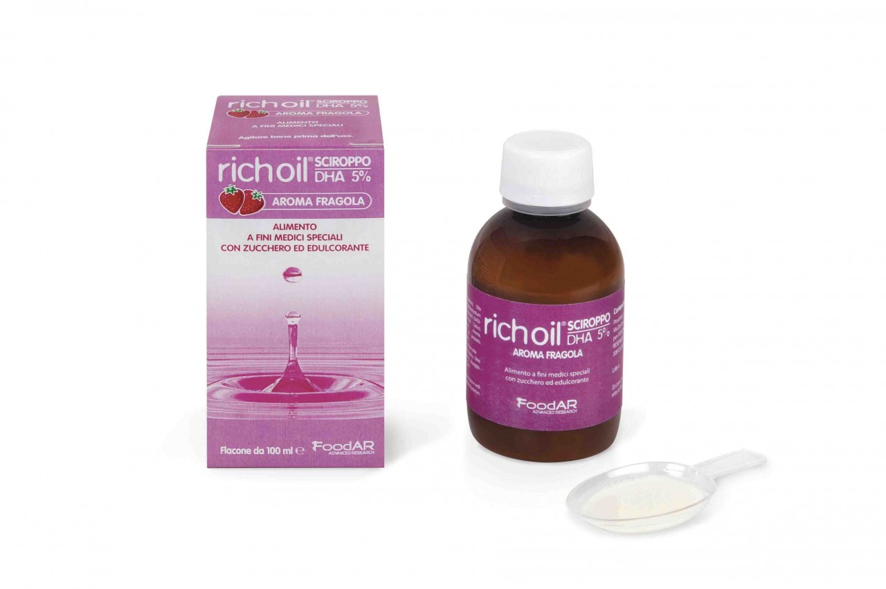 DHA Richoil Sciroppo Fragola 100ml al 5% | Tirake.com