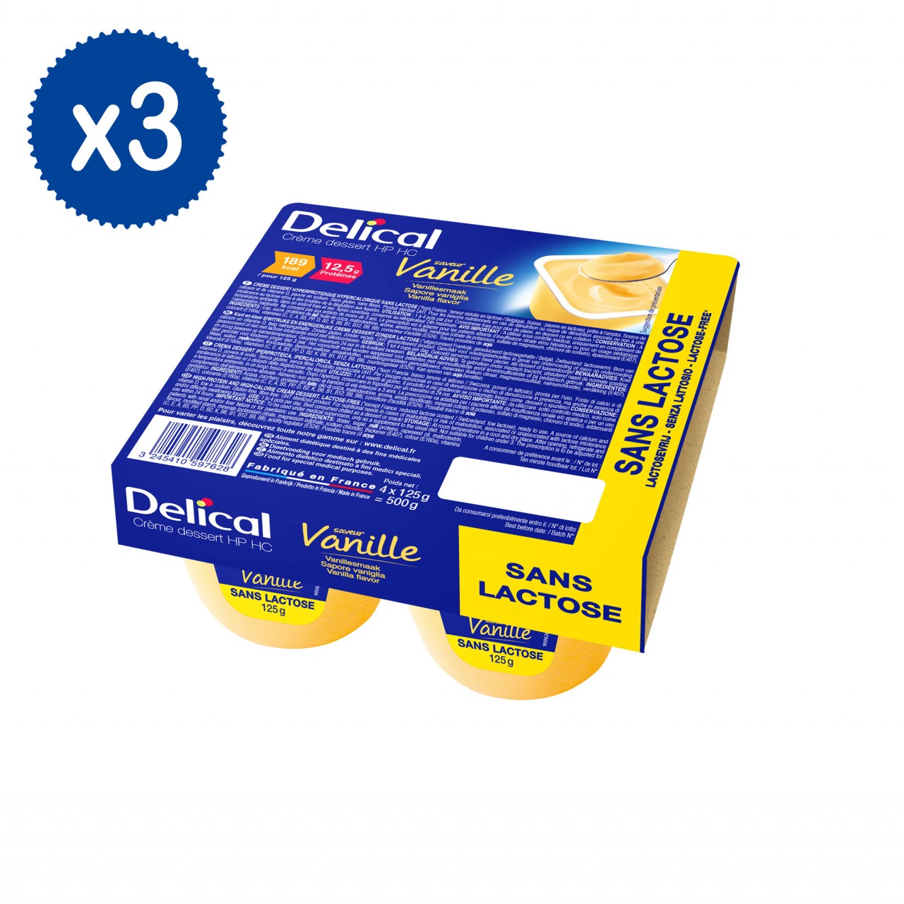 Delical Crème Dessert Vaniglia 12 x 125g