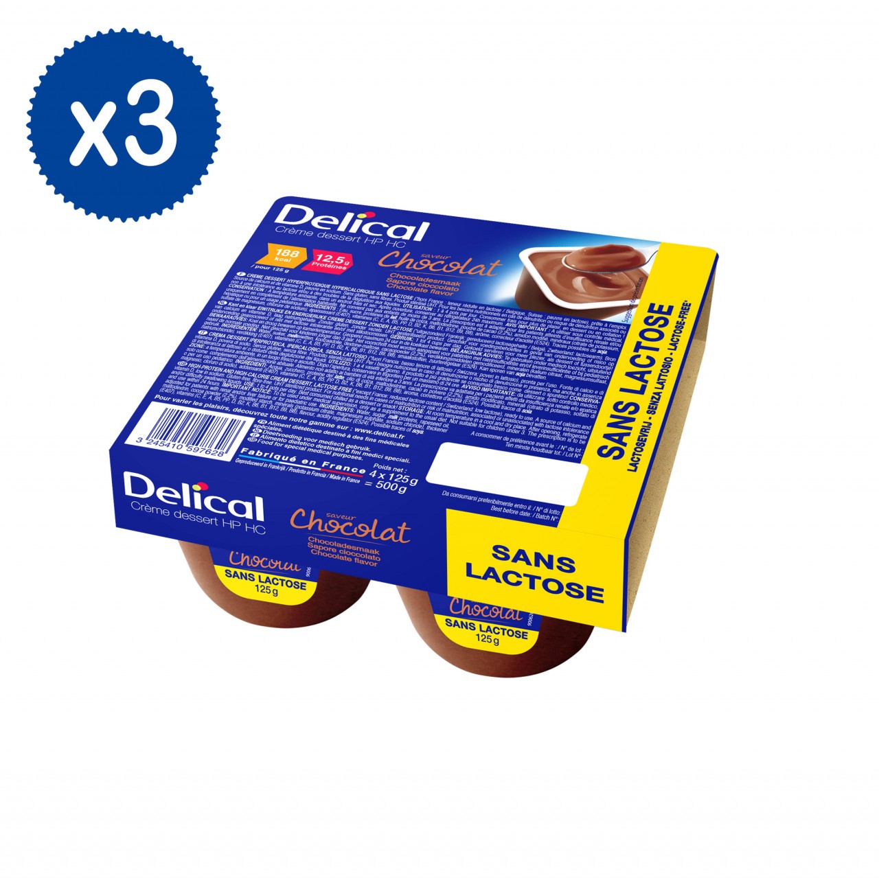 Delical Crème Dessert Cioccolato 12 x 125g