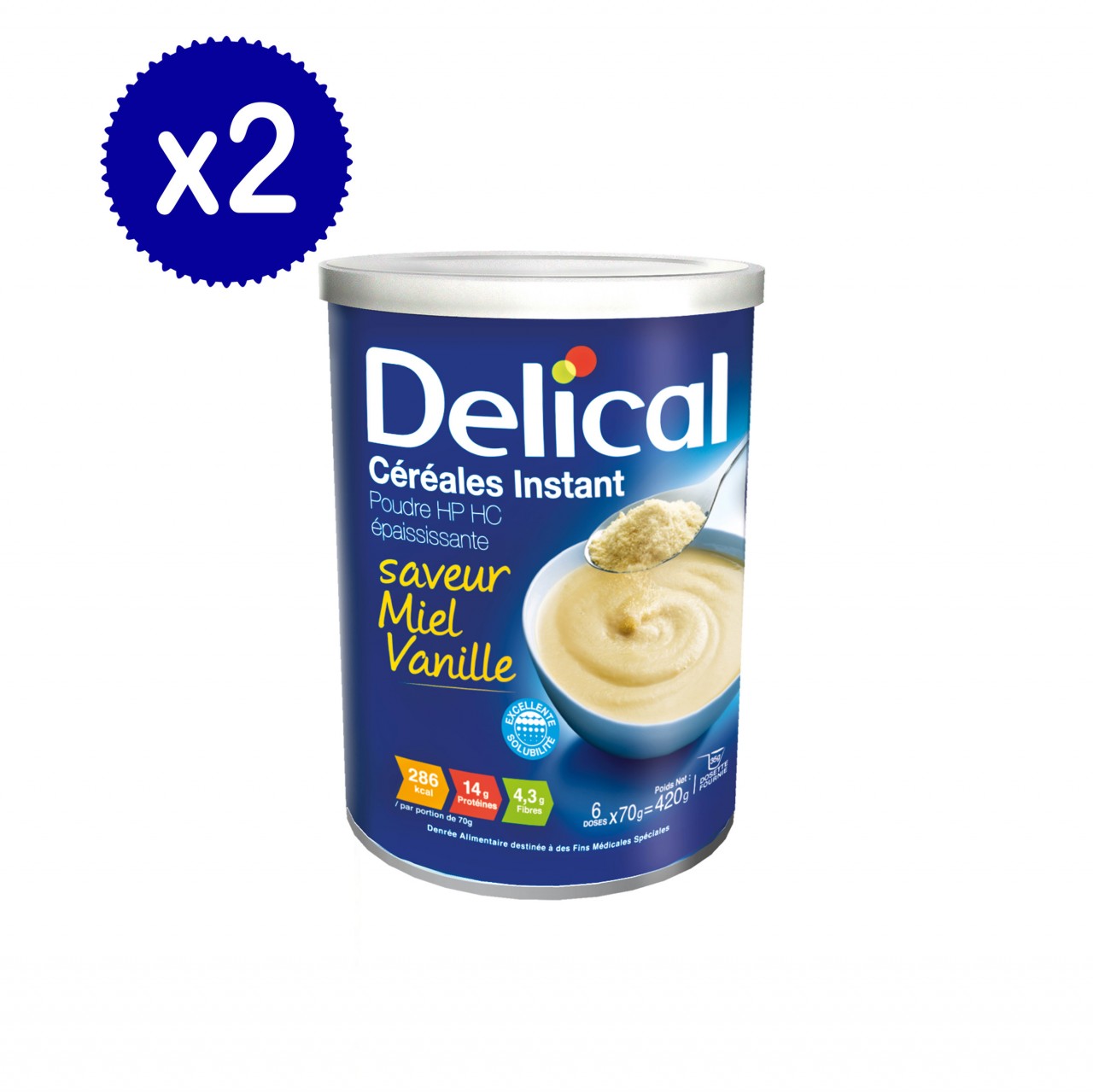 Cereales Instant Honey-Vanilla 2 x 420g