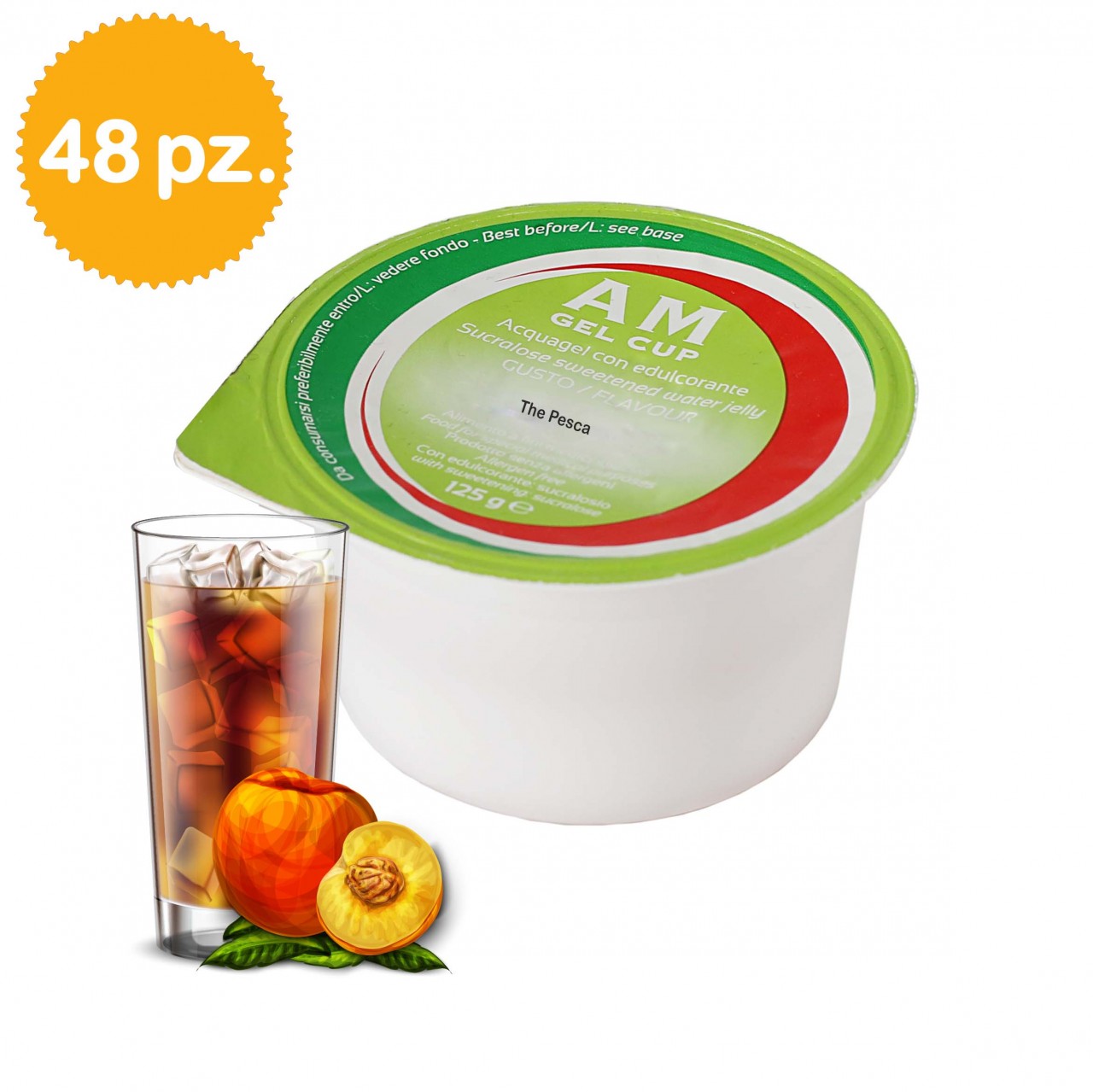 AM Gel Cup Acquagel The Pesca con edulc. 48x125g